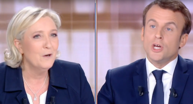 Dezbatere Le Pen - Macron, Foto: Captura YouTube