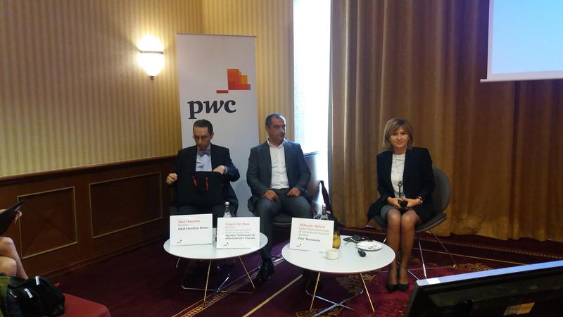 Imagine din timpul conferintei PwC de marti, Foto: Hotnews