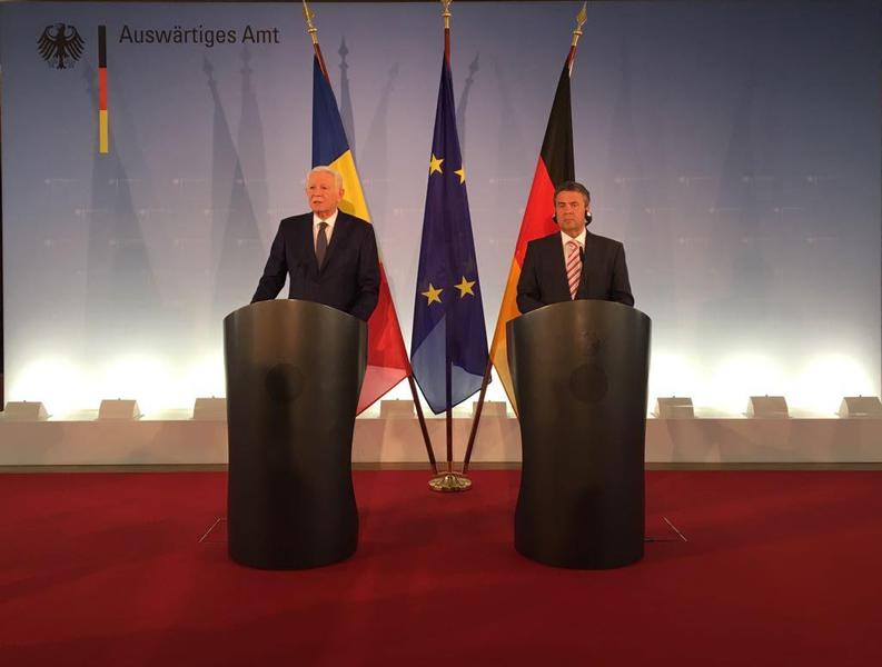 Teodor Melescanu si Sigmar Gabriel, Foto: Hotnews