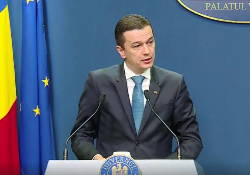 Sorin Grindeanu, conferinta la Guvern, Foto: Captura Facebook