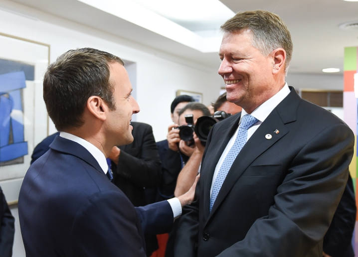 Emmanuel Macron si Klaus Iohannis, Foto: Presidency.ro