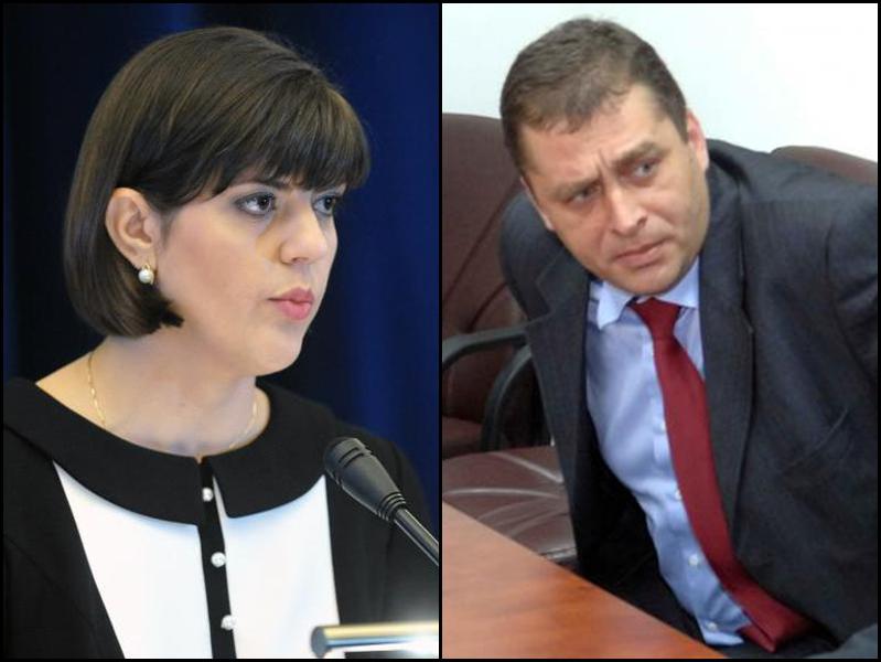Laura Codruta Kovesi si procurorul Doru Tulus, Foto: Colaj foto / Sursa: Agerpres