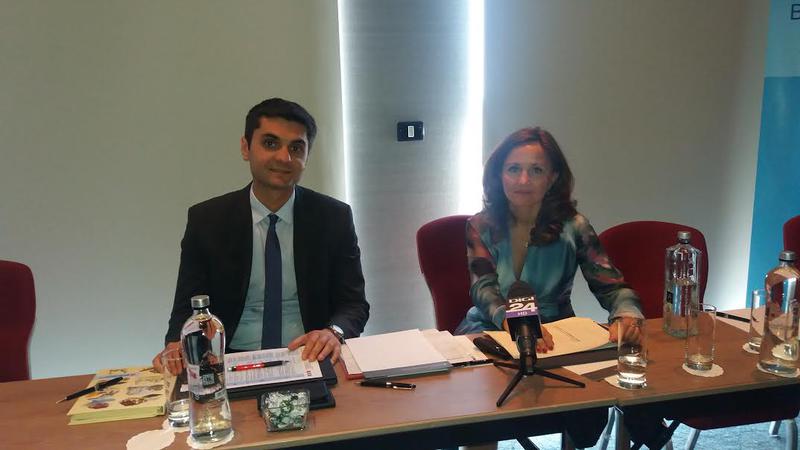 Imagine de la conferinta BCR de miercuri, Foto: Hotnews