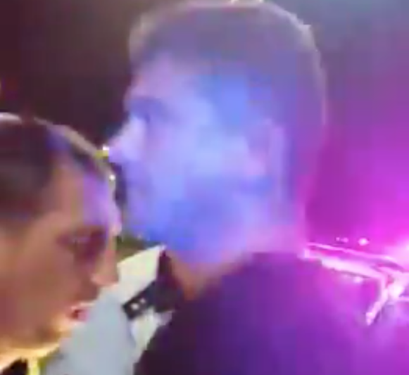 Incidentul dintre Boureanu si un politist, Foto: Captura YouTube