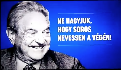 Panou anti-Soros din Ungaria, Foto: Captura YouTube