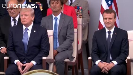 Macron si Trump asista la defilarea de 14 iulie, Foto: Captura Euronews