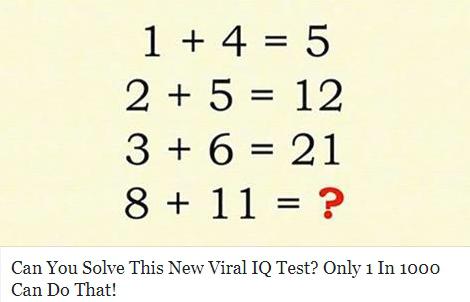 Test de inteligenta, Foto: Captura Facebook