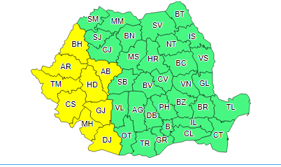 atentionare cod galben de canicula, Foto: ANM