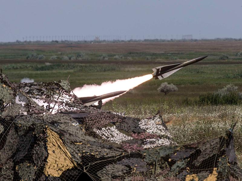 Racheta HAWK lansata la Capu Midia, Foto: Fortele Aeriene Romane