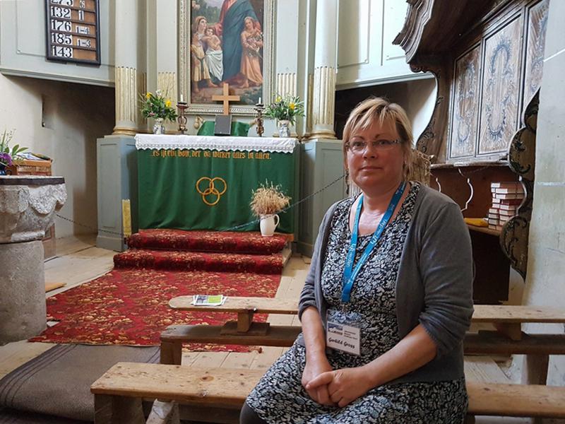 Gerhild Gross - organista din Viscri, Foto: Hotnews