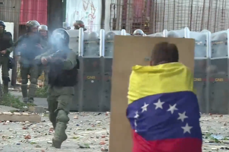 Proteste in Venezuela, Foto: Captura Al Jazeera