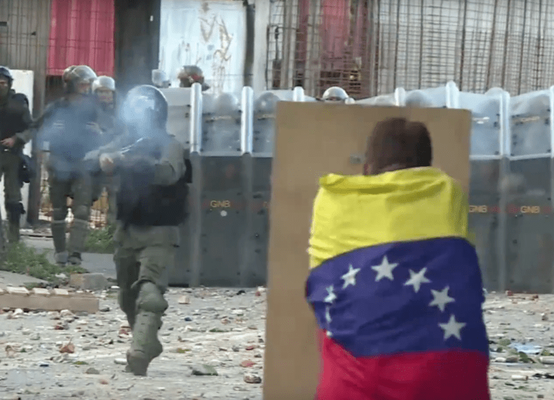 Proteste in Venezuela, Foto: Captura Al Jazeera