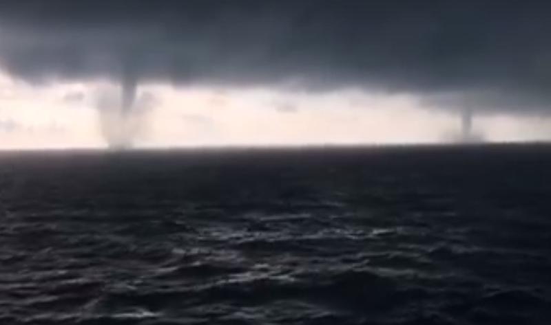 Tornade deasupra Marii Negre, Foto: Captura Facebook