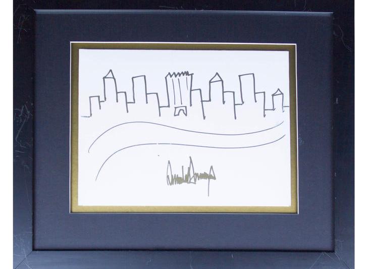 Schita orasului New York, semnata de Donald Trump, Foto: natedsanders.com