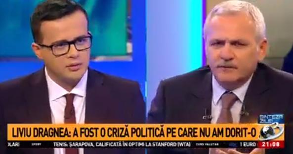 Liviu Dragnea, la Antena 3, Foto: captura Antena 3