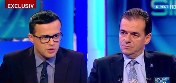 Ludovic Orban la Sinteza Zilei, Foto: Captura Antena 3