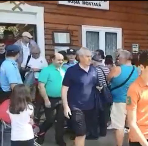 Tariceanu si Chitoiu la Muzeul Mineritului, Foto: Hotnews