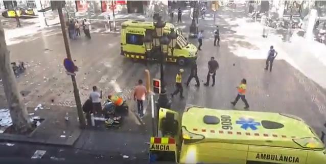O duba a intrat in multime la Barcelona, Foto: Captura Youtube.com