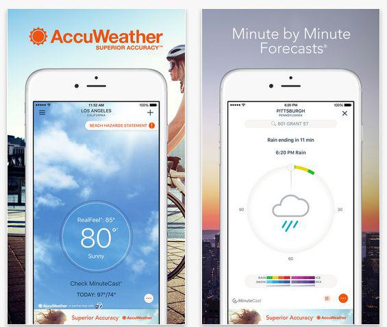 AccuWeather, Foto: App Store