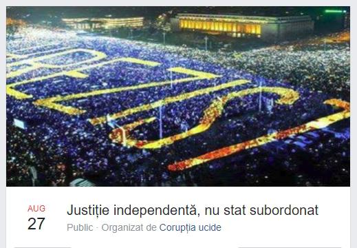 Protest in Piata Victoriei, Foto: Facebook / Coruptia Ucide