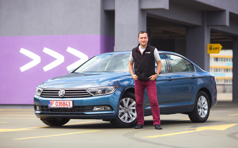 Volkswagen Passat 1.6 TDI Advance si Adrian Mitrea, Foto: 0-100.ro