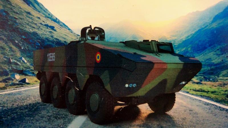 Transportorul blindat 8X8 Agilis construit de Rheinmetall la Moreni, Foto: Hotnews