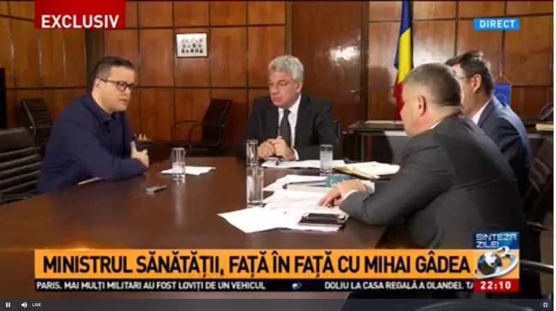 Interviu cu Mihai Tudose, Foto: captura Antena 3