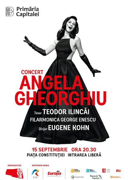 Concert Extraordinar Angela Gheorghiu pe 15 septembrie, Foto: Afis