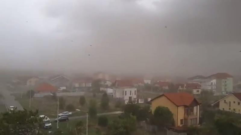 Furtuna violenta in Timisoara, Foto: Captura YouTube