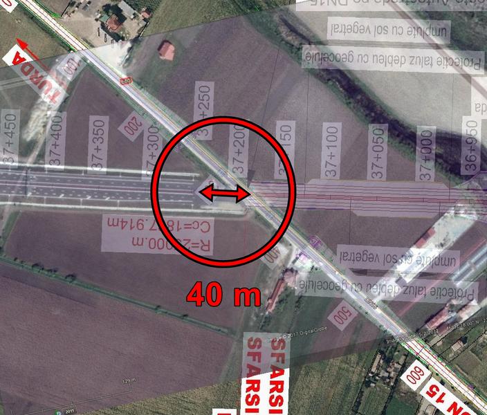 40 de metri lipsa pe autostrada Transilvania, Foto: Hotnews