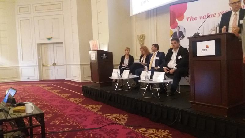 Imagine din timpul conferintei PwC de joi, Foto: Hotnews