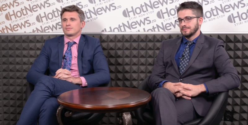 Ciprian Timofte si Sergiu Cretu in studiul HotNews, Foto: Hotnews