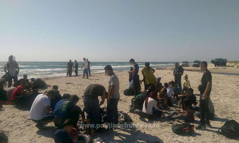 Migranti interceptati de Garda de Coasta in Marea Neagra, Foto: Politia de Frontiera