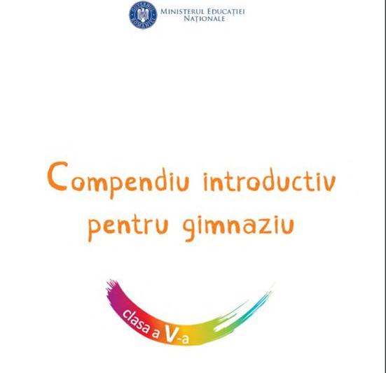 Compendiul pentru clasa a V-a, Foto: Ministerul Educatiei