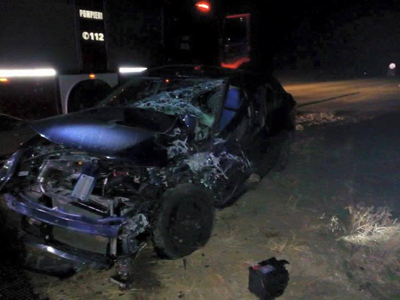Accident pe un drum national, Foto: ISU Olt