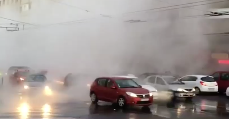 Conducta de apa calda sparta in Bucuresti, Foto: Captura Digi 24
