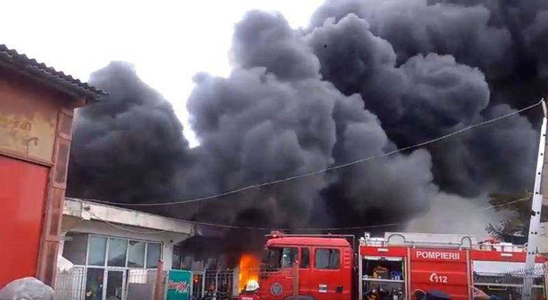 Incendiu in Vaslui, Foto: Captura YouTube