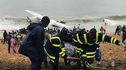 Avion prabusit in Coasta de Fildes, Foto: Captura YouTube