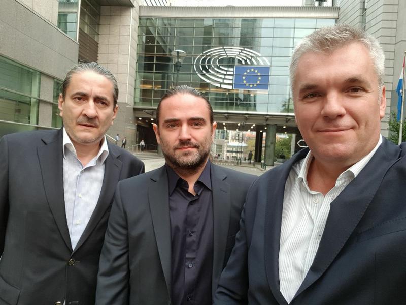 Curea, Plesoianu si Savaliuc la Bruxelles, Foto: Facebook / Liviu Plesoianu