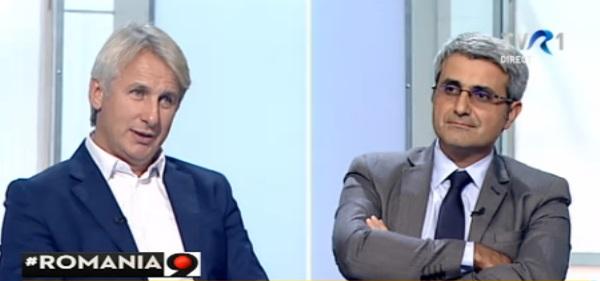 Eugen Teodorovici si Robert Turcescu, Foto: Captura TVR1