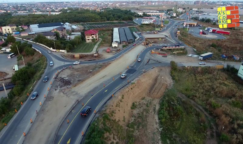 Centura Capitalei NV peste conductele Apa Nova, inainte de finalizare, Foto: Construim Romania