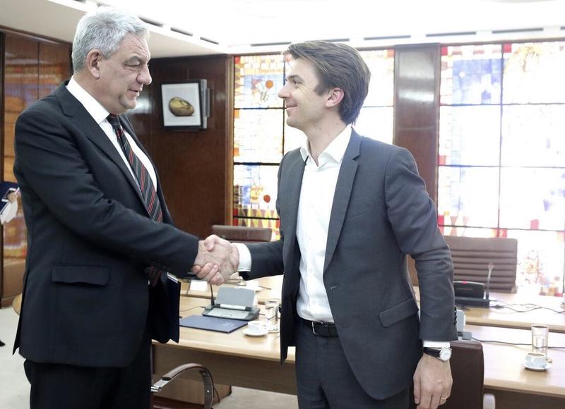 Premierul Tudose si vicepresedintele Uber pentru regiunea EMEA, Foto: Uber