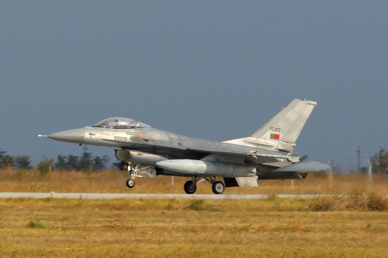 F-16 al Fortelor Aeriene Portugheze la baza aeriana 86 Borcea, Foto: Fortele Aeriene Romane