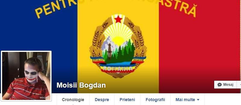 Pagina de Facebook a lui Bogdan Moisii, Foto: Captura Facebook