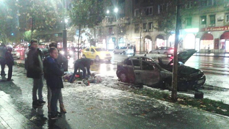 Incendiu pe Magheru, Foto: Hotnews