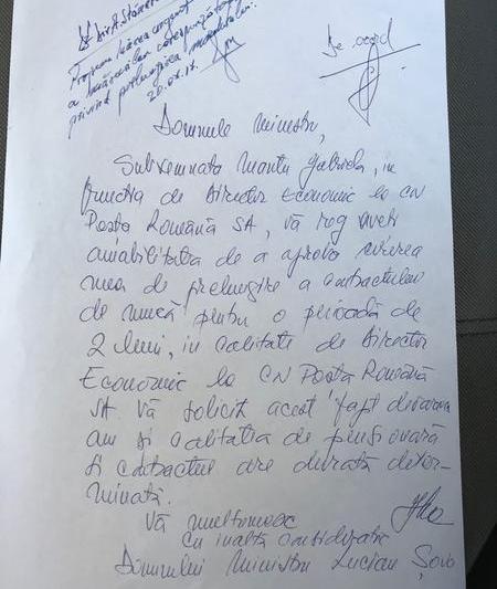 Cerere apostilata de Ministrul Sova, Foto: Hotnews