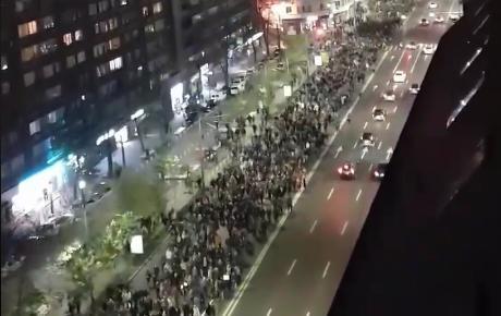 Coloana de manifestanti, Bucuresti, 5 nov 2017, Foto: Facebook/ Alex Lucian Eftimescu