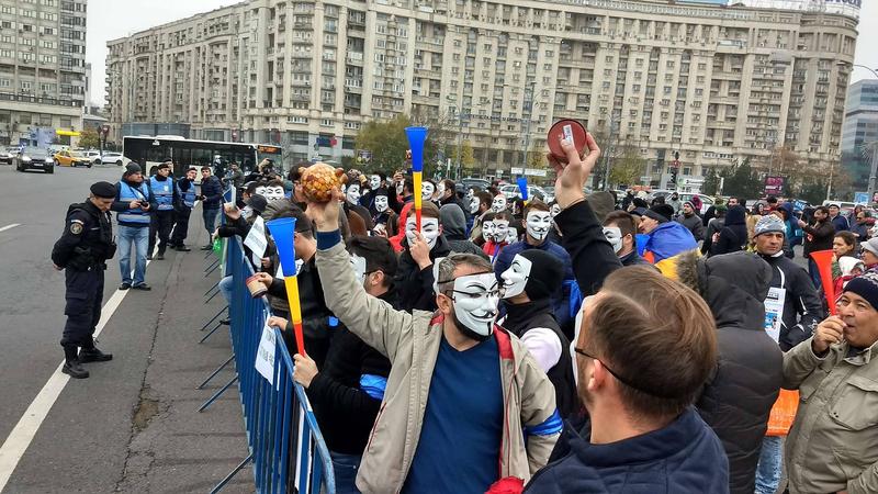 Protest in Piata Victoriei, Foto: Hotnews