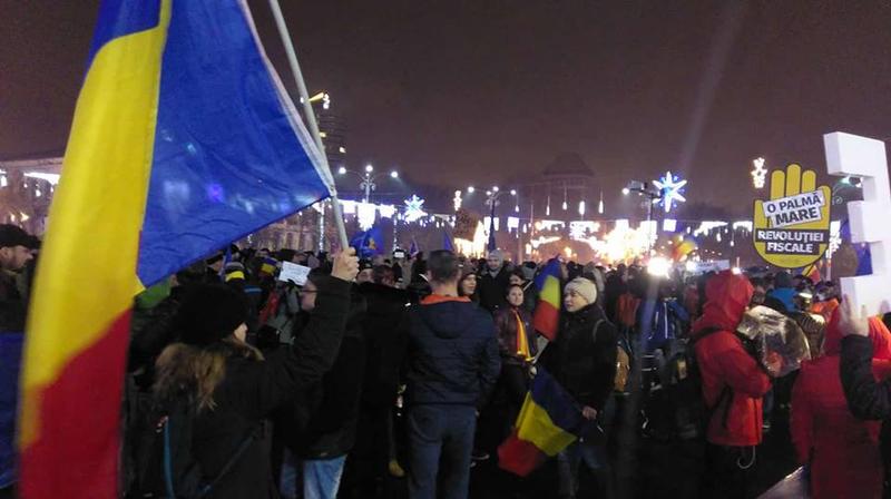 Protest Piata Victoriei 1 decembrie, Foto: Victor Cozmei / HotNews.ro