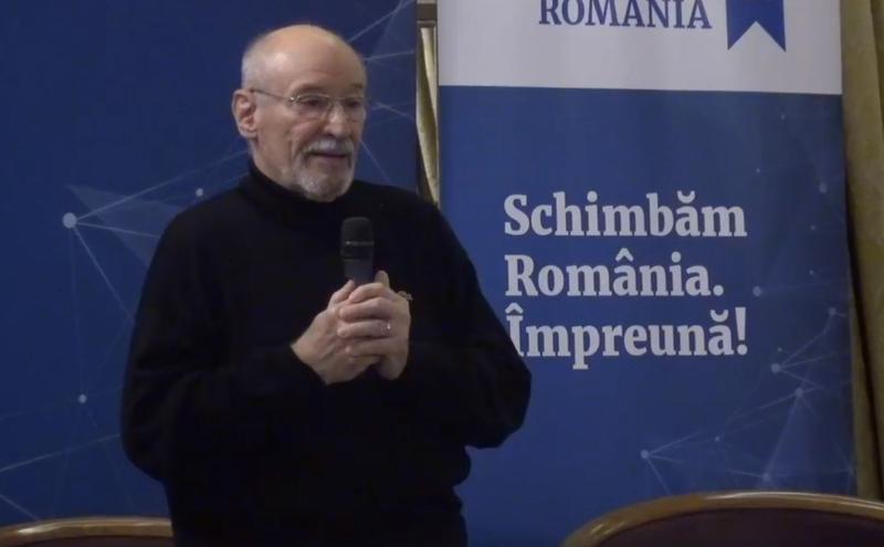Victor Rebengiuc la o intalnire a Platformei Romania 100, Foto: captura facebook